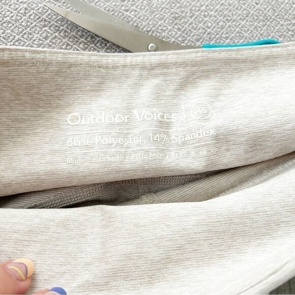 Outdoor Voices Gray Two Tone Techsweat Activewear Leggings Size XS - Picture 4 of 5